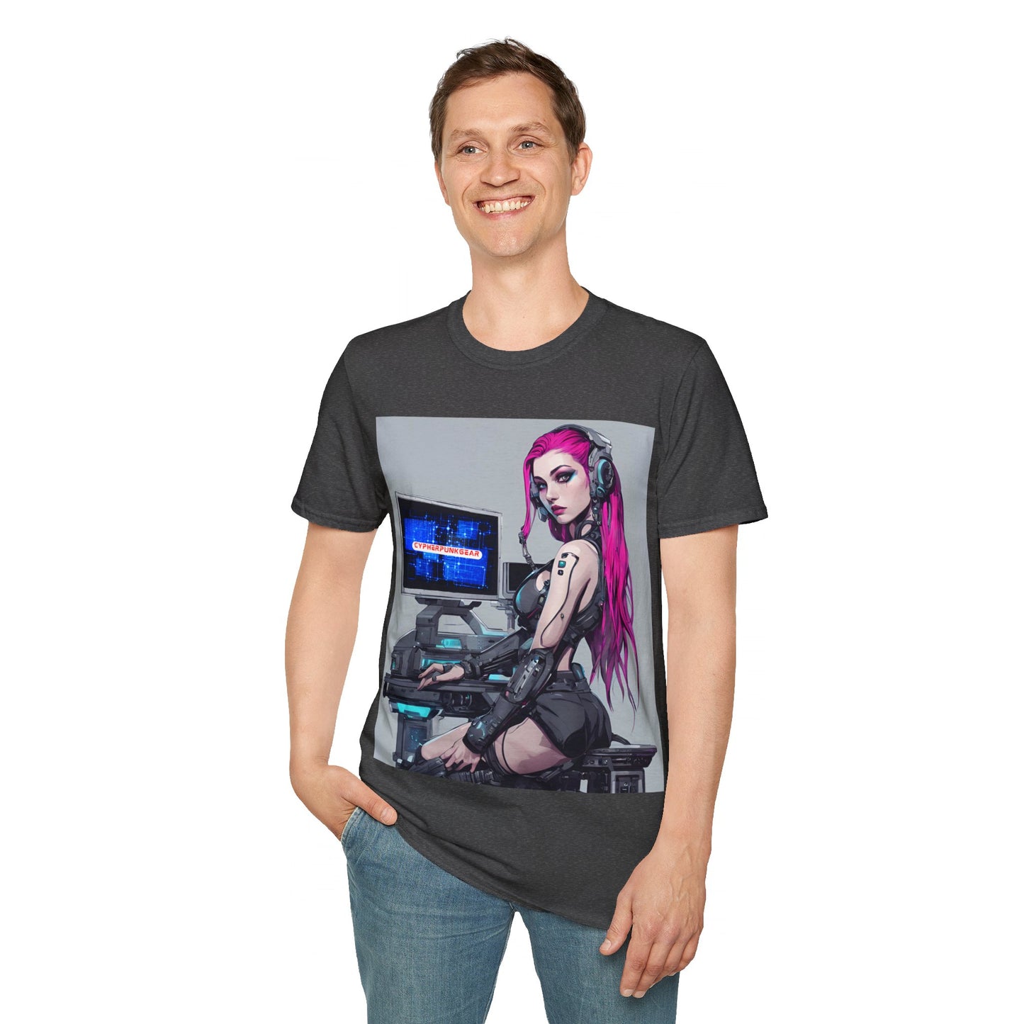 Netrunner Cyberpunk Unisex T-Shirt by cypherpunkgear