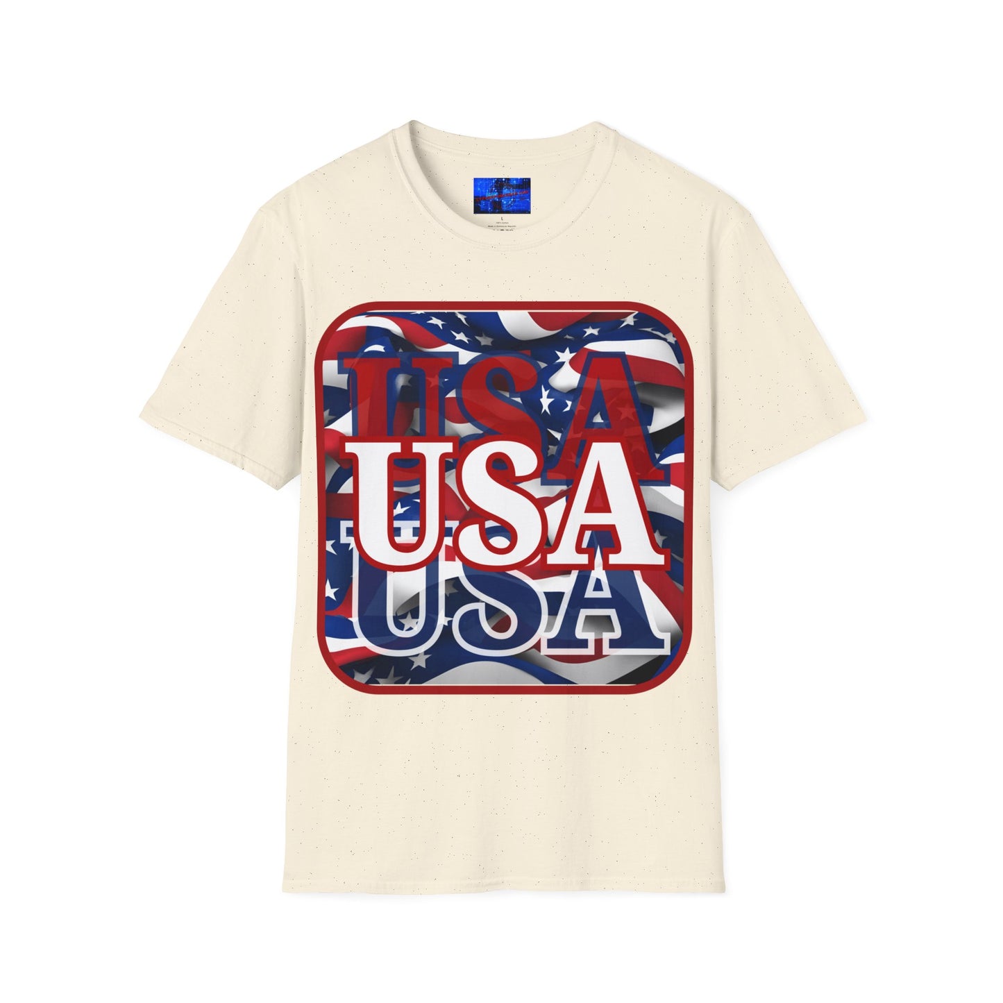 Red WHITE and Blue USA Patriot LTcolors Unisex T-Shirt by cypherpunkgear