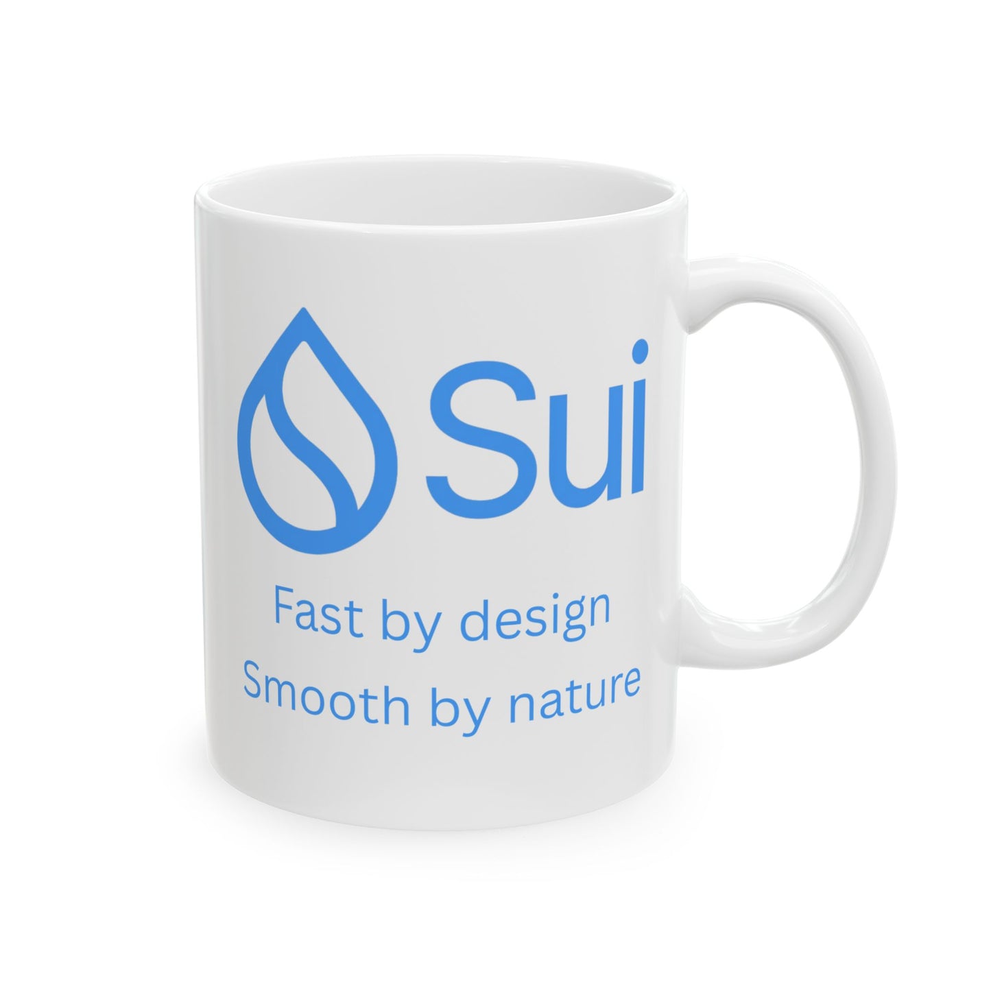 SUI White Mug by cypherpunkgear.com