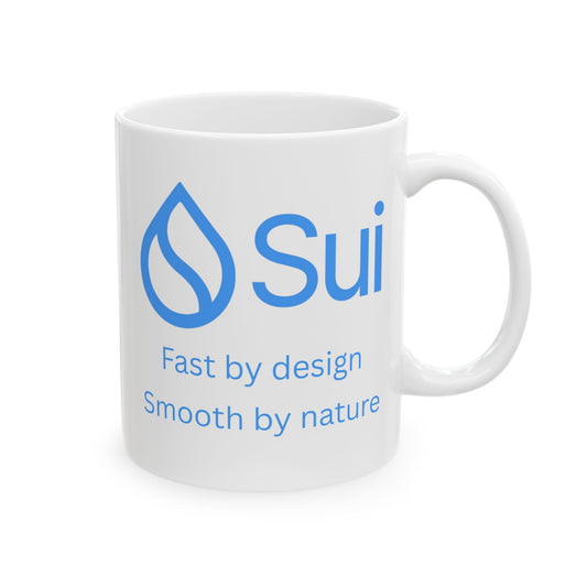 SUI White Mug by cypherpunkgear.com