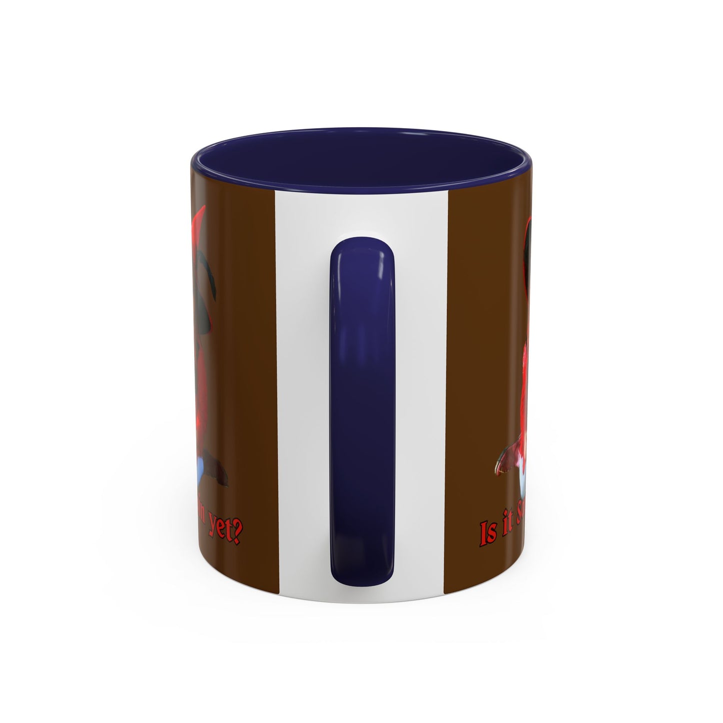 Is it Samhain yet? Brown Accent Mug by CreepyCrafts.boo