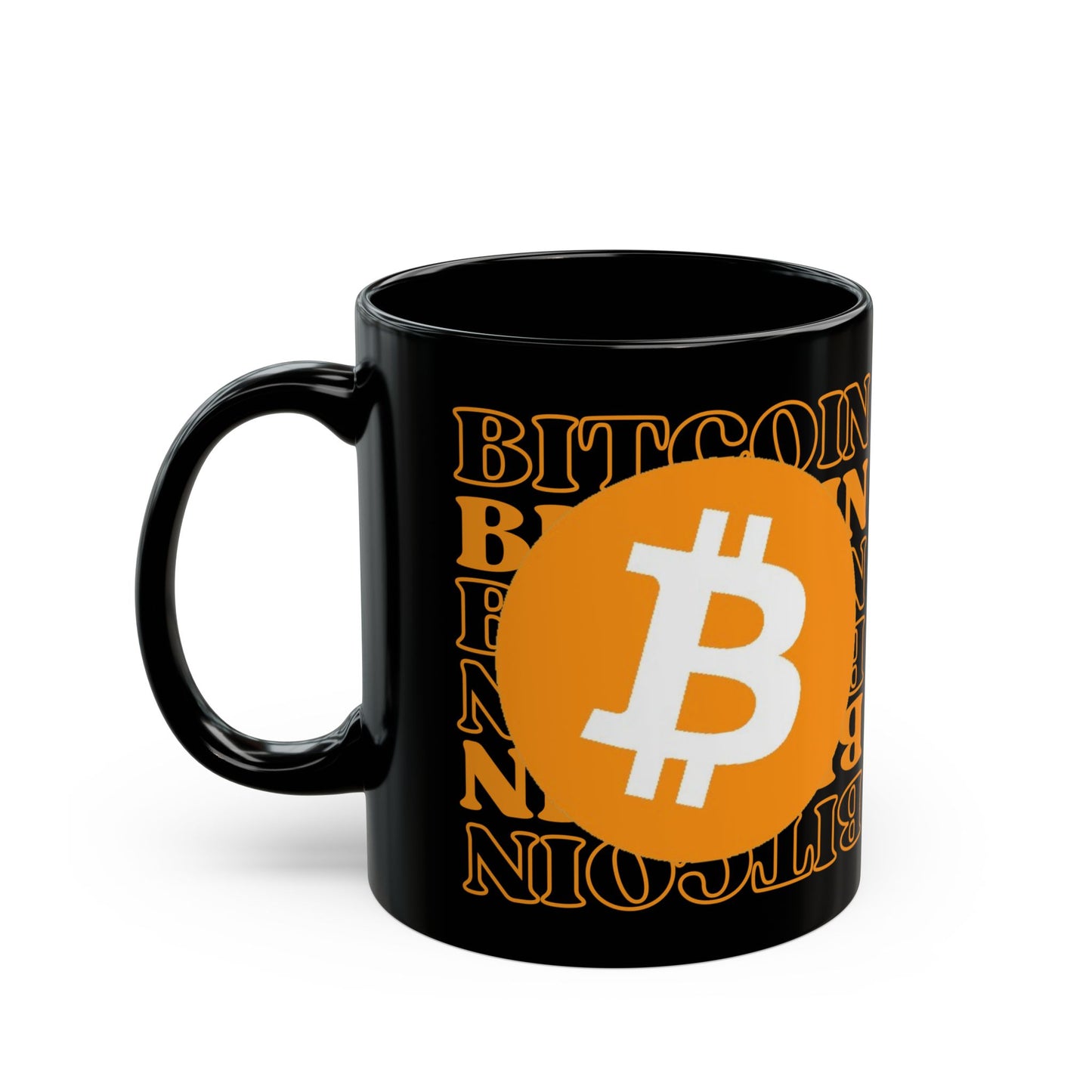 Bitcoin Bitcoin Bitcoin (BTC) Black Mug by cypherpunkgear.com