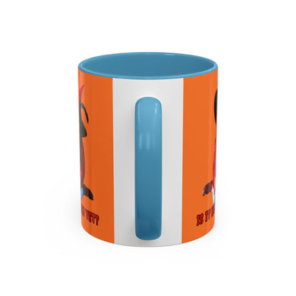Is it Halloween yet? Orange Accent Mug by CreepyCrafts.boo