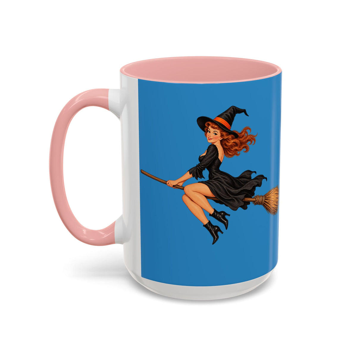 Hazel Hex Blue Accent Mug by CreepyCrafts.boo