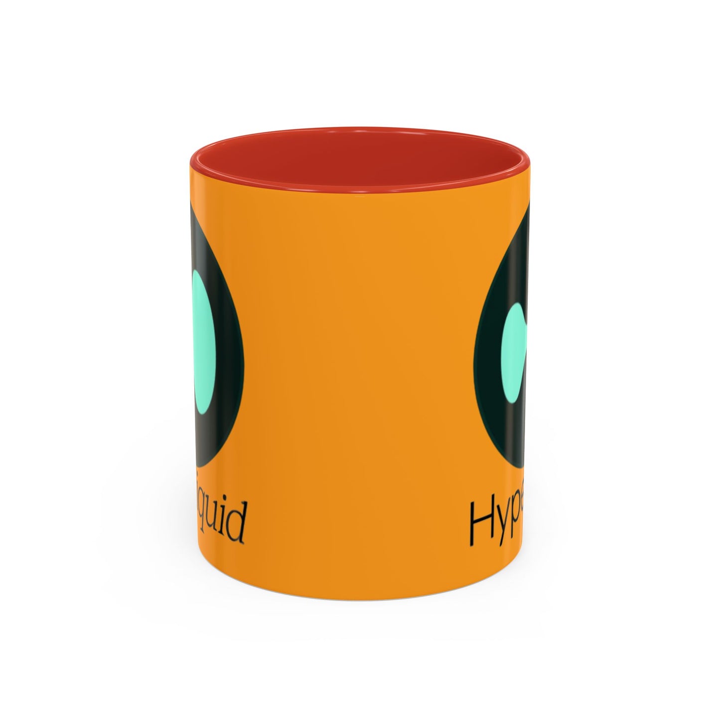 Hyperliquid Black font Orange Accent Mug by cypherpunkgear.com