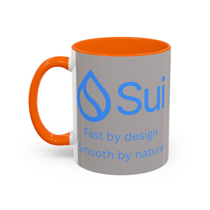 SUI Grey Accent Mug by cypherpunkgear.com