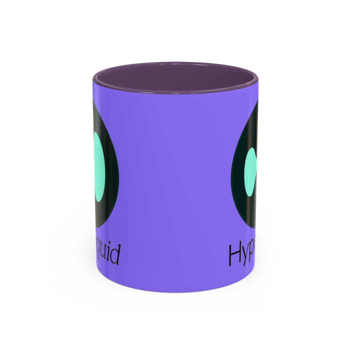 Hyperliquid Black font Light Purple Accent Mug by cypherpunkgear.com