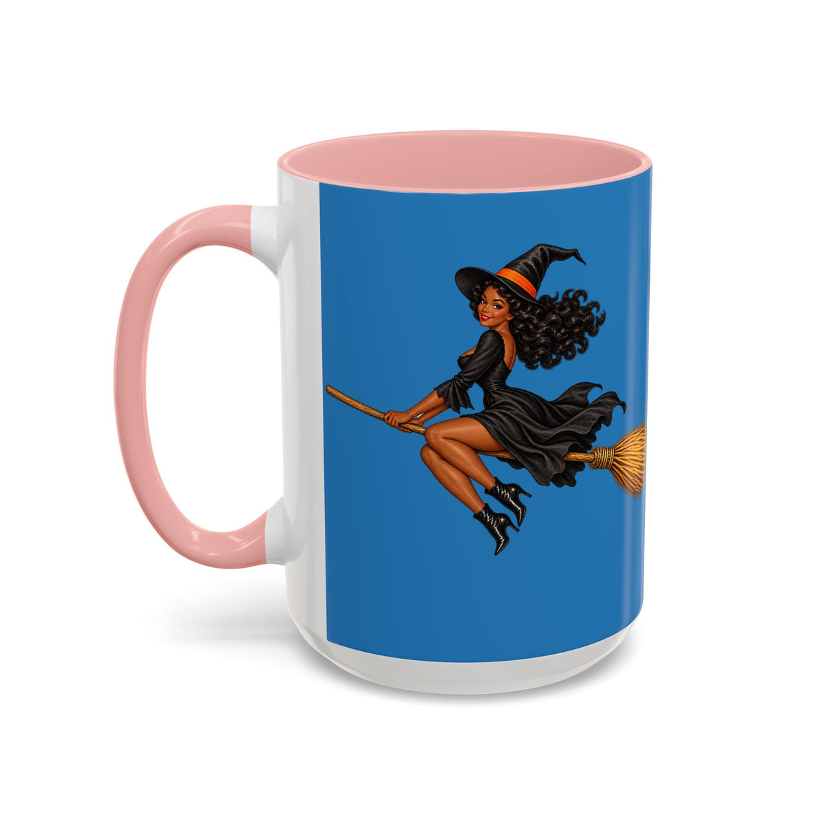 Velvet Vex Blue Accent Mug by CreepyCrafts.boo