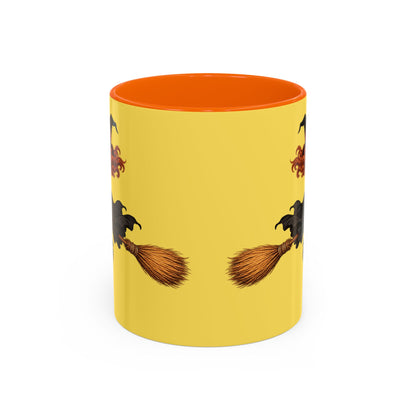 Hazel Hex Yellow Accent Mug by CreepyCrafts.boo