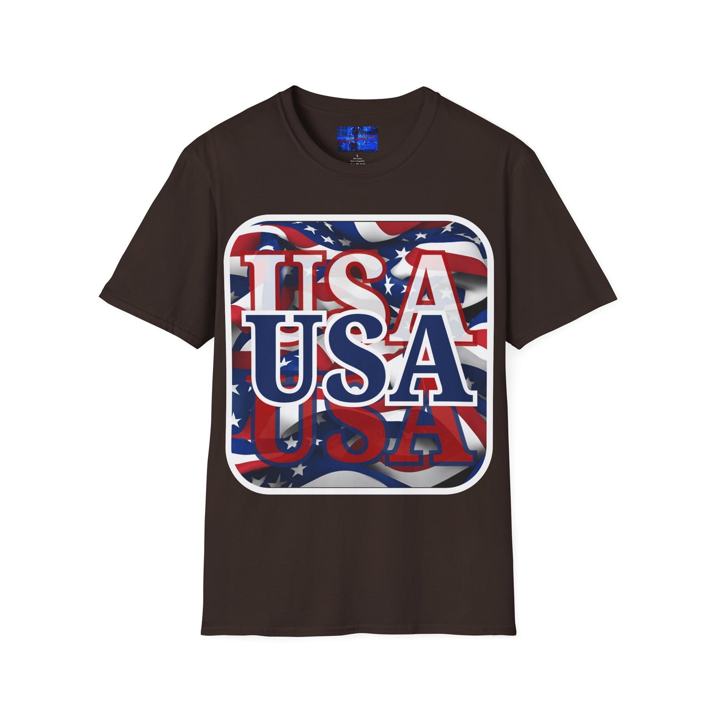 Red White and BLUE USA Patriot Dark colors Unisex T-Shirt by cypherpunkgear.com