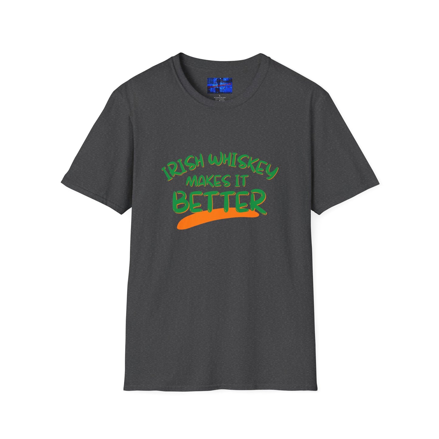Irish Whiskey makes it better GNfont DKcolors Unisex T-Shirt by cypherpunkgear.com