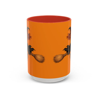 Hazel Hex Orange Accent Mug by CreepyCrafts.boo