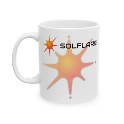Solflare White Mug by cypherpunkgear.com