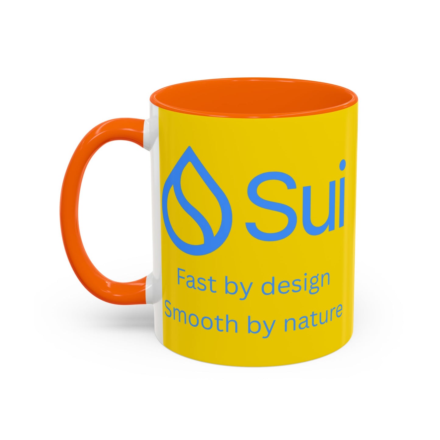 SUI Yellow Accent Mug by cypherpunkgear.com