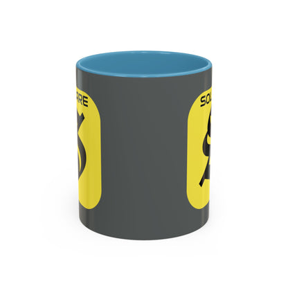 SolflareLogo Grey Accent Mug by cypherpunkgear.com