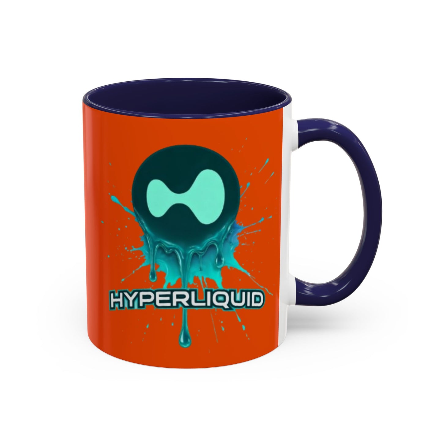 HYPE Drip Orange Accent Mug by cypherpunkgear.com