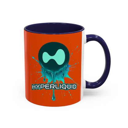 HYPE Drip Orange Accent Mug by cypherpunkgear.com