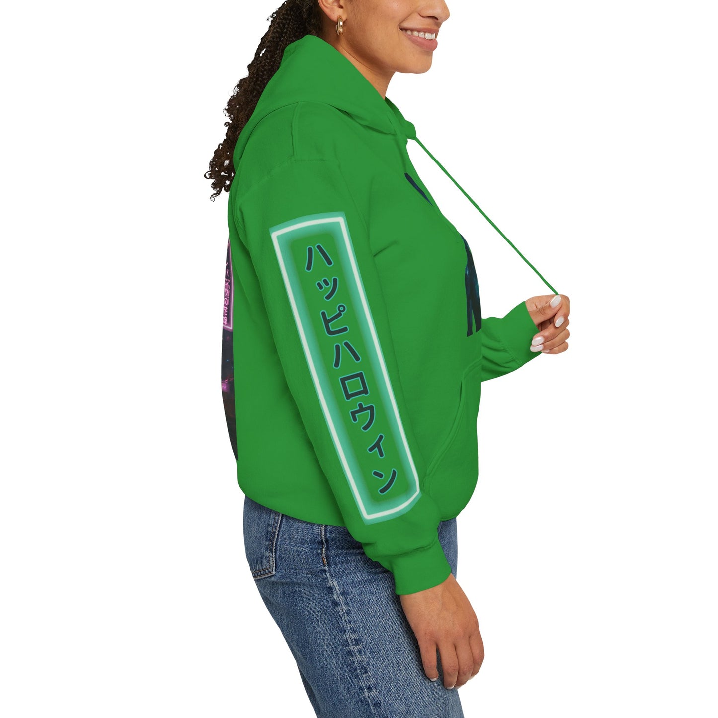 Neon Bride of Frankenstein Hoodie Unisex Hooded Sweatshirt by CreepyCrafts.boo