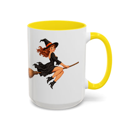 Hazel Hex White Accent Mug by CreepyCrafts.boo