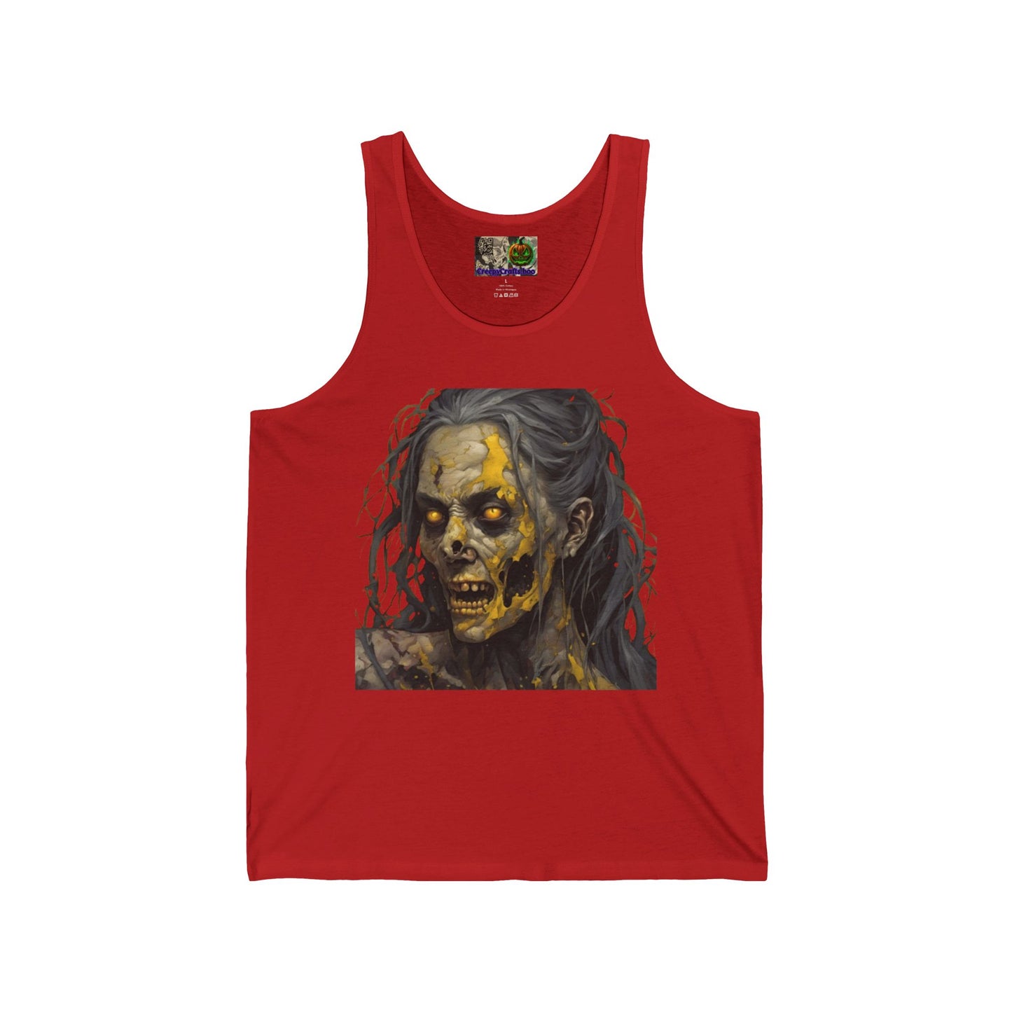 Rose Rottingham Has Risen Unisex Jersey Tank Top by CreepyCrafts.boo