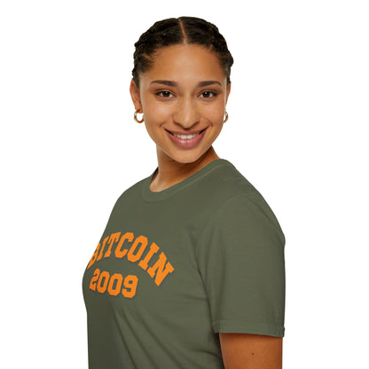 Bitcoin 2009 Dark colors Unisex T-Shirt by cypherpunkgear.com
