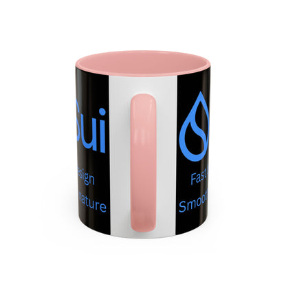SUI Black Accent Mug by cypherpunkgear.com