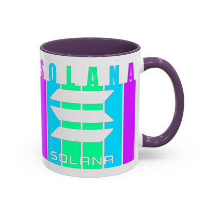 Solana (SOL) Freedom Accent Mug by cypherpunkgear.com