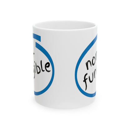 Nonfungible White Mug by cypherpunkgear