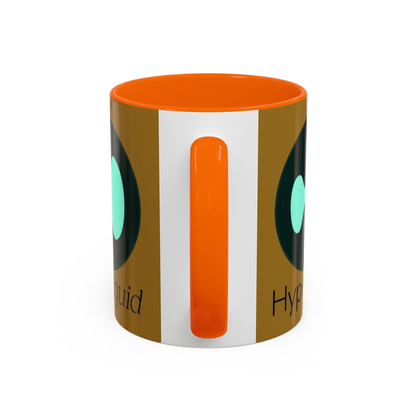 Hyperliquid Black font Brown Accent Mug by cypherpunkgear.com