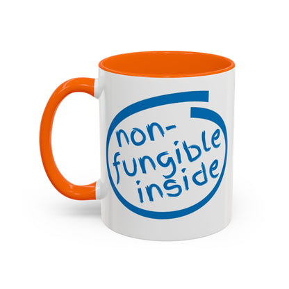 Non-Fungible Inside White Accent Mug by cypherpunkgear.com