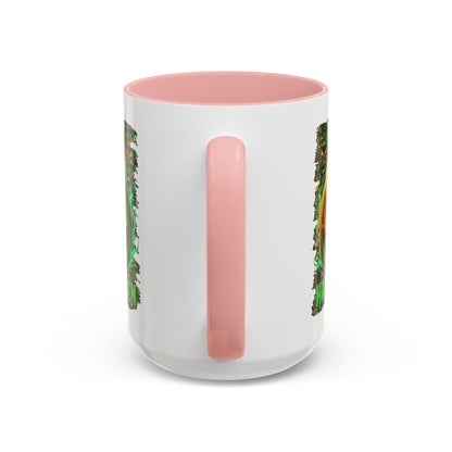 Happy Halloween Green Jack White Accent Mug by CreepyCrafts.boo