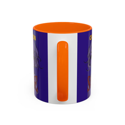 Caution, Savage Dark Purple Accent Mug by cypherpunkgear.com
