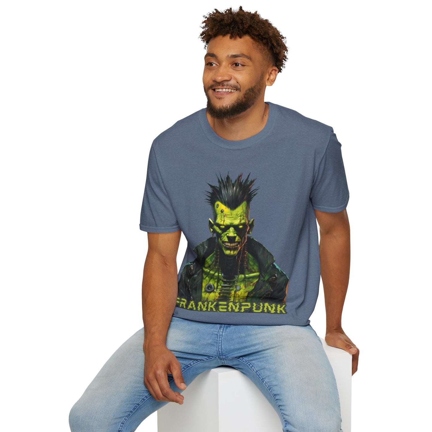 Frankenpunk Dark colors Unisex T-Shirt by CreepyCrafts.boo