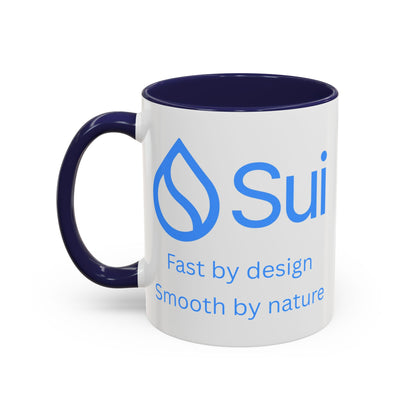 SUI White Accent Mug by cypherpunkgear.com