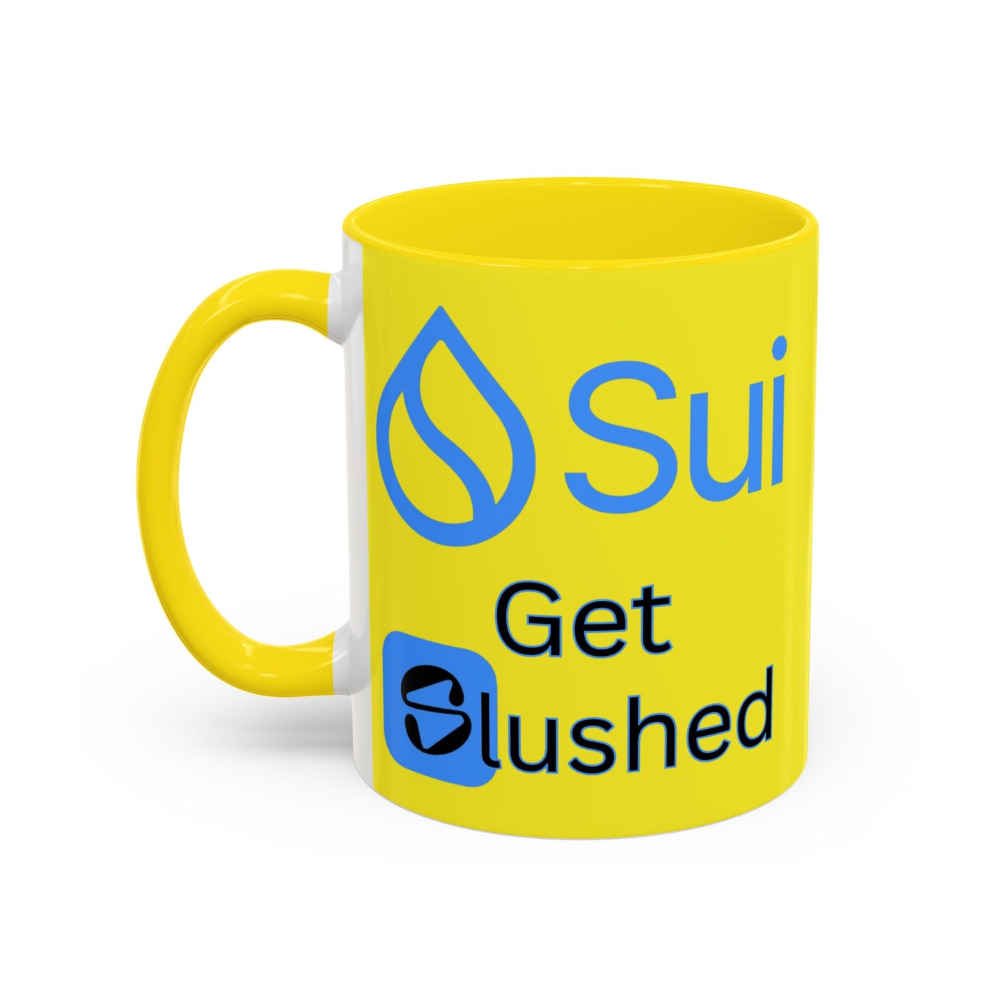 Sui: Get Slushed Yellow Accent Mug by cypherpunkgear.com