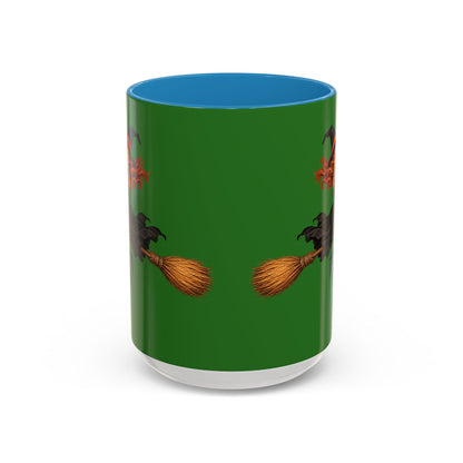 Hazel Hex Green Accent Mug by CreepyCrafts.boo