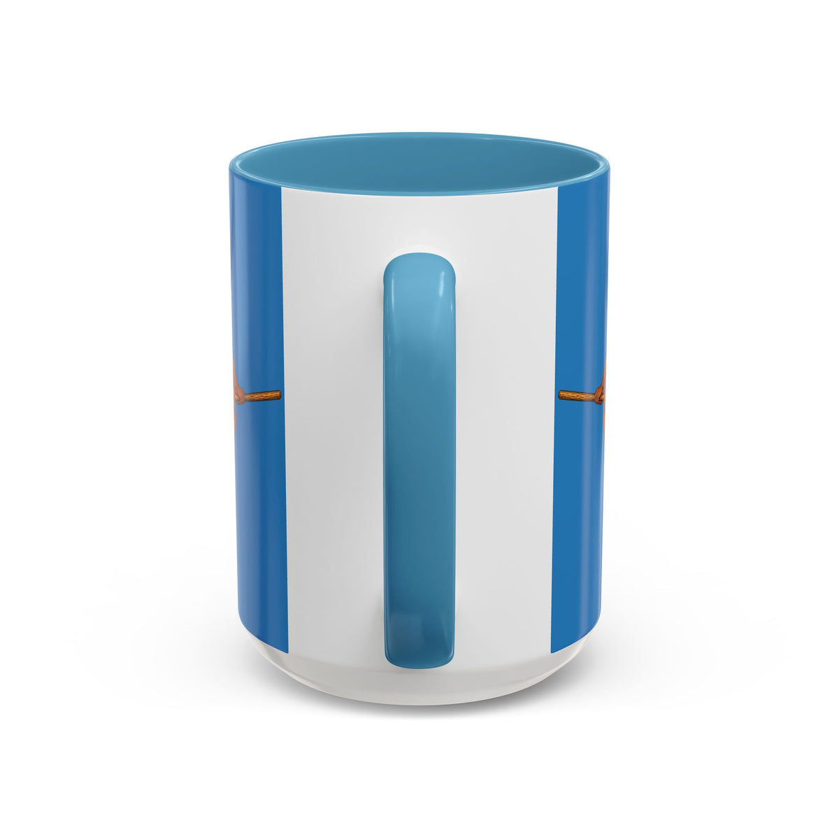 Velvet Vex Blue Accent Mug by CreepyCrafts.boo