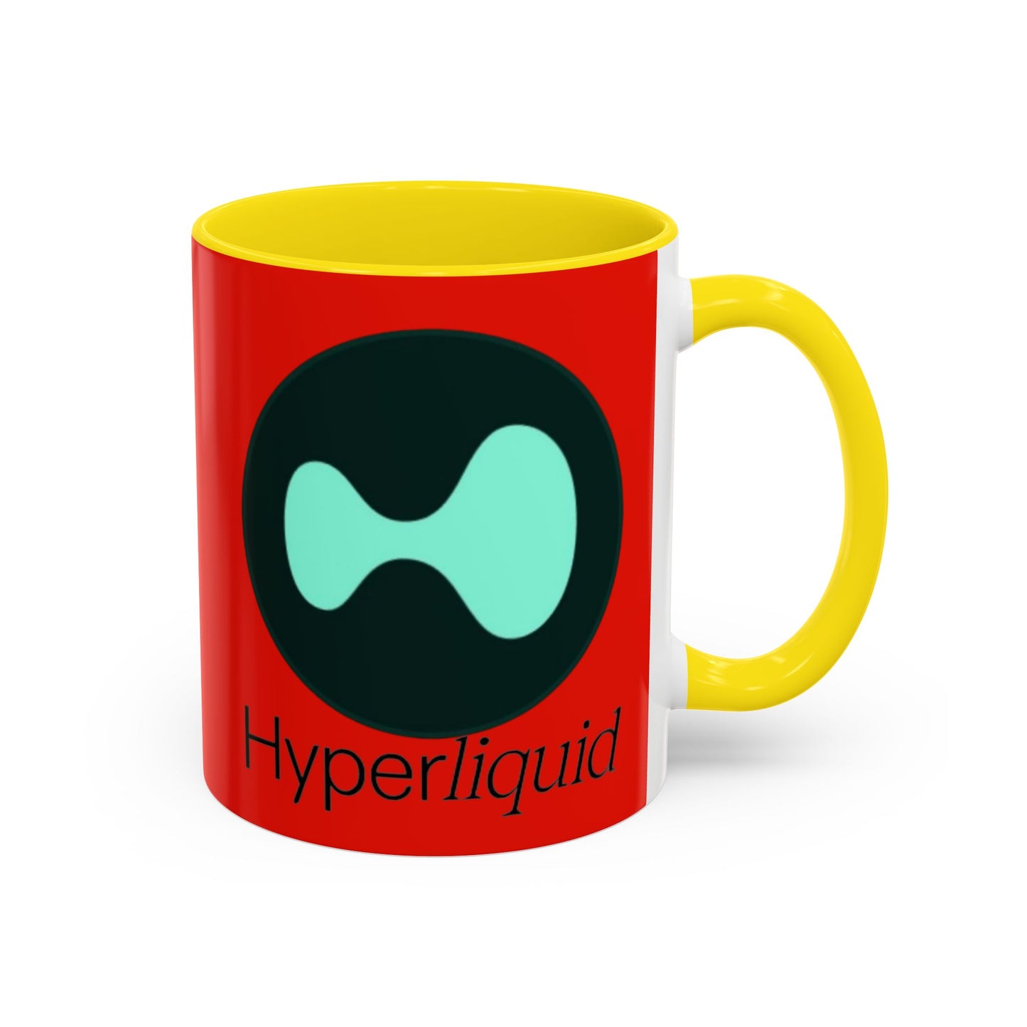 Hyperliquid Black font Red Accent Mug by cypherpunkgear.com