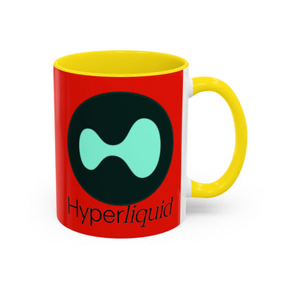 Hyperliquid Black font Red Accent Mug by cypherpunkgear.com