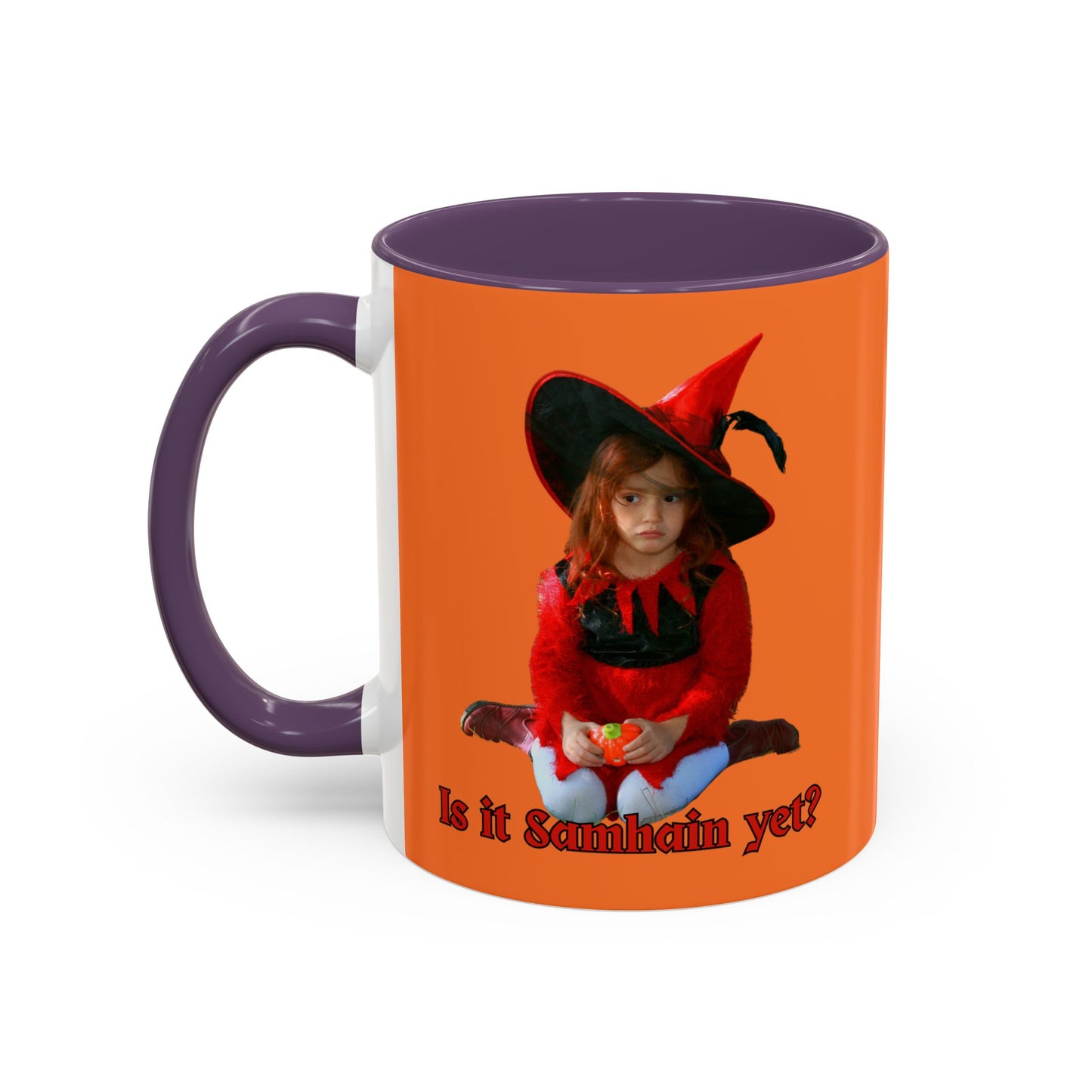 Is it Samhain yet? Orange Accent Mug by CreepyCrafts.boo