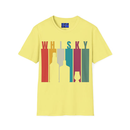 Whisky spelled without an 'e' Light colors Unisex T-Shirt by cypherpunkgear.com
