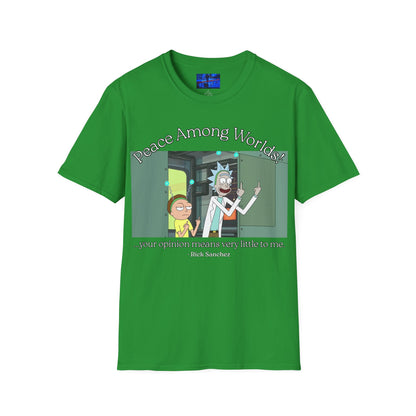 Peace Among Worlds! Dark colors Unisex T-Shirt by cypherpunkgear.com