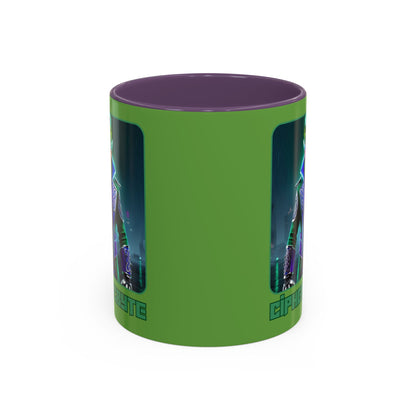 Cipher McByte Accent Mug by cypherpunkgear.com
