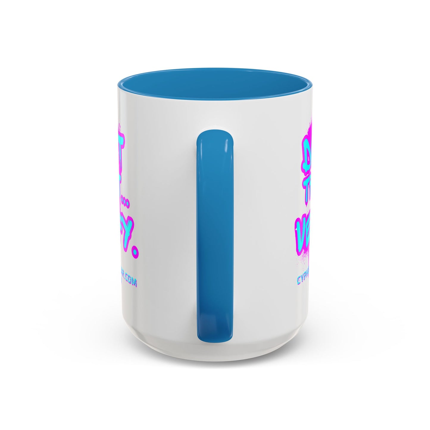 Don't Trust...Verify. White Accent Mug by cypherpunkgear.com