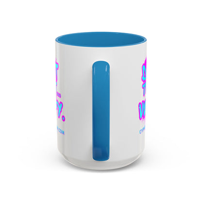Don't Trust...Verify. White Accent Mug by cypherpunkgear.com