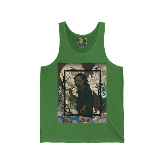 Yōkai Happy Halloween Unisex Jersey Tank Top by CreepyCrafts.boo
