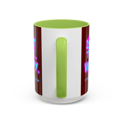Don't Trust...Verify. Red Accent Mug by cypherpunkgear.com