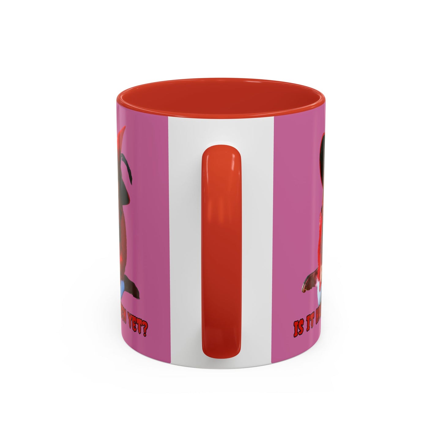 Is it Halloween yet? Pink Accent Mug by CreepyCrafts.boo