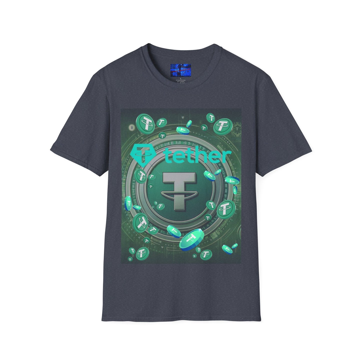 Tether Dark colors Unisex T-Shirt by cypherpunkgear.com