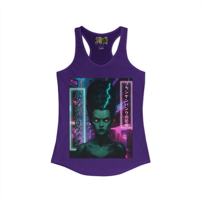 Bride of Frankenpunk Women's Racerback Tank Top by CreepyCrafts.boo